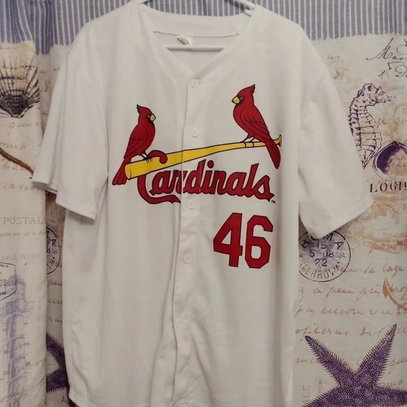 Paul Goldschmidt St Louis Cardinals Jersey SGA White Short Sleeve Men XL - Picture 6 of 8